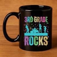 School Rocks Back To School Rockin 3rd Grade Rocks 11oz C Handle Ceramic Mug