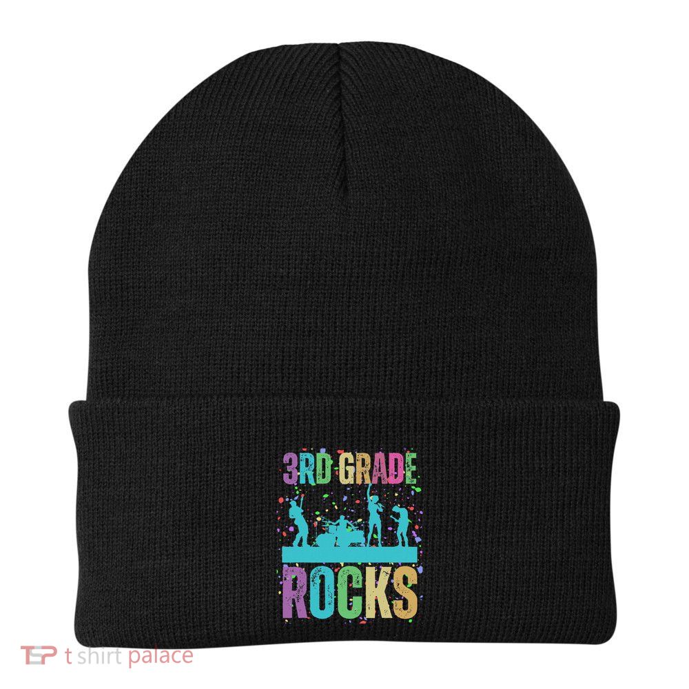 School Rocks Back To School Rockin 3rd Grade Rocks Beanie