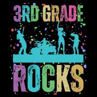 School Rocks Back To School Rockin 3rd Grade Rocks Drawstring Bag