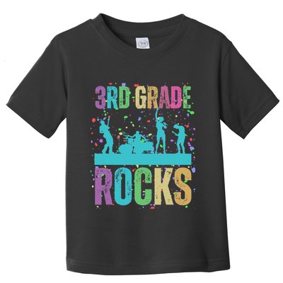 School Rocks Back To School Rockin 3rd Grade Rocks Toddler T-Shirt