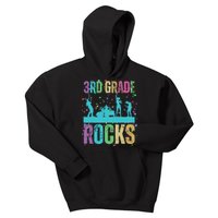 School Rocks Back To School Rockin 3rd Grade Rocks Kids Hoodie