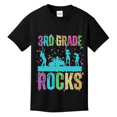 School Rocks Back To School Rockin 3rd Grade Rocks Kids T-Shirt
