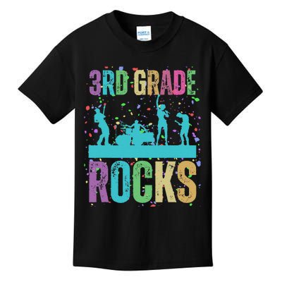 School Rocks Back To School Rockin 3rd Grade Rocks Kids T-Shirt