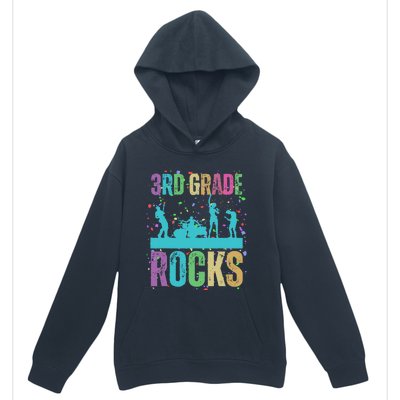 School Rocks Back To School Rockin 3rd Grade Rocks Urban Pullover Hoodie