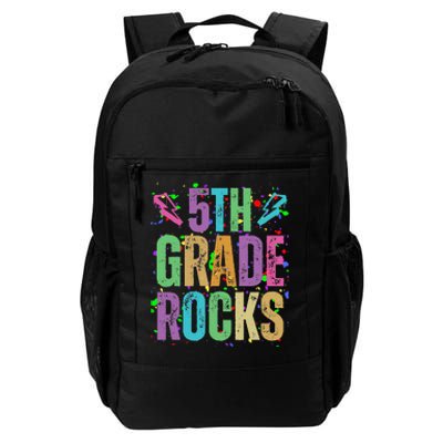 School Rocks Back To School Rockin 5th Grade Rocks Daily Commute Backpack