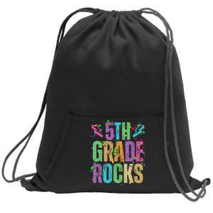 School Rocks Back To School Rockin 5th Grade Rocks Sweatshirt Cinch Pack Bag