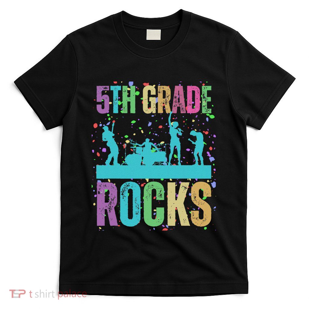School Rocks Back To School Rockin 5th Grade Rocks T-Shirt