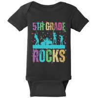 School Rocks Back To School Rockin 5th Grade Rocks Baby Bodysuit