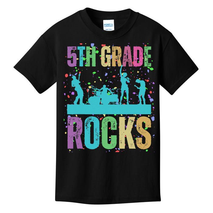 School Rocks Back To School Rockin 5th Grade Rocks Kids T-Shirt