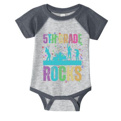 School Rocks Back To School Rockin 5th Grade Rocks Infant Baby Jersey Bodysuit