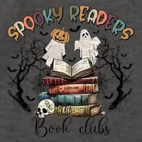Spooky Readers Book Clubs Vector Backpack
