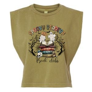 Spooky Readers Book Clubs Garment-Dyed Women's Muscle Tee