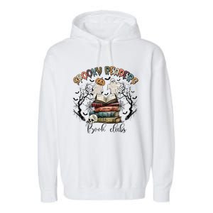 Spooky Readers Book Clubs Garment-Dyed Fleece Hoodie