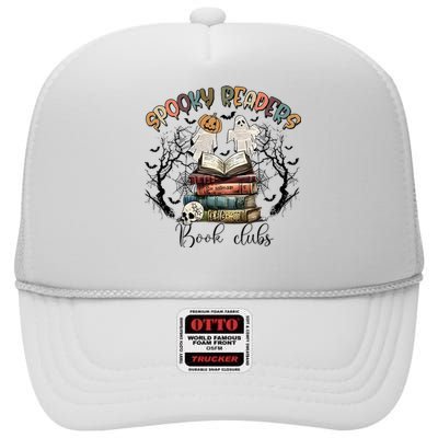 Spooky Readers Book Clubs High Crown Mesh Back Trucker Hat