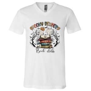 Spooky Readers Book Clubs V-Neck T-Shirt