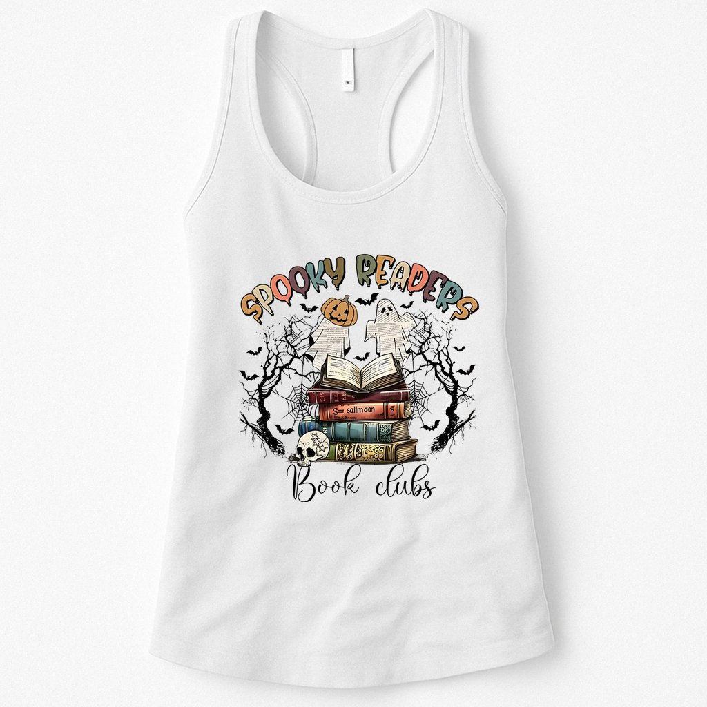 Spooky Readers Book Clubs Womens Tank Top