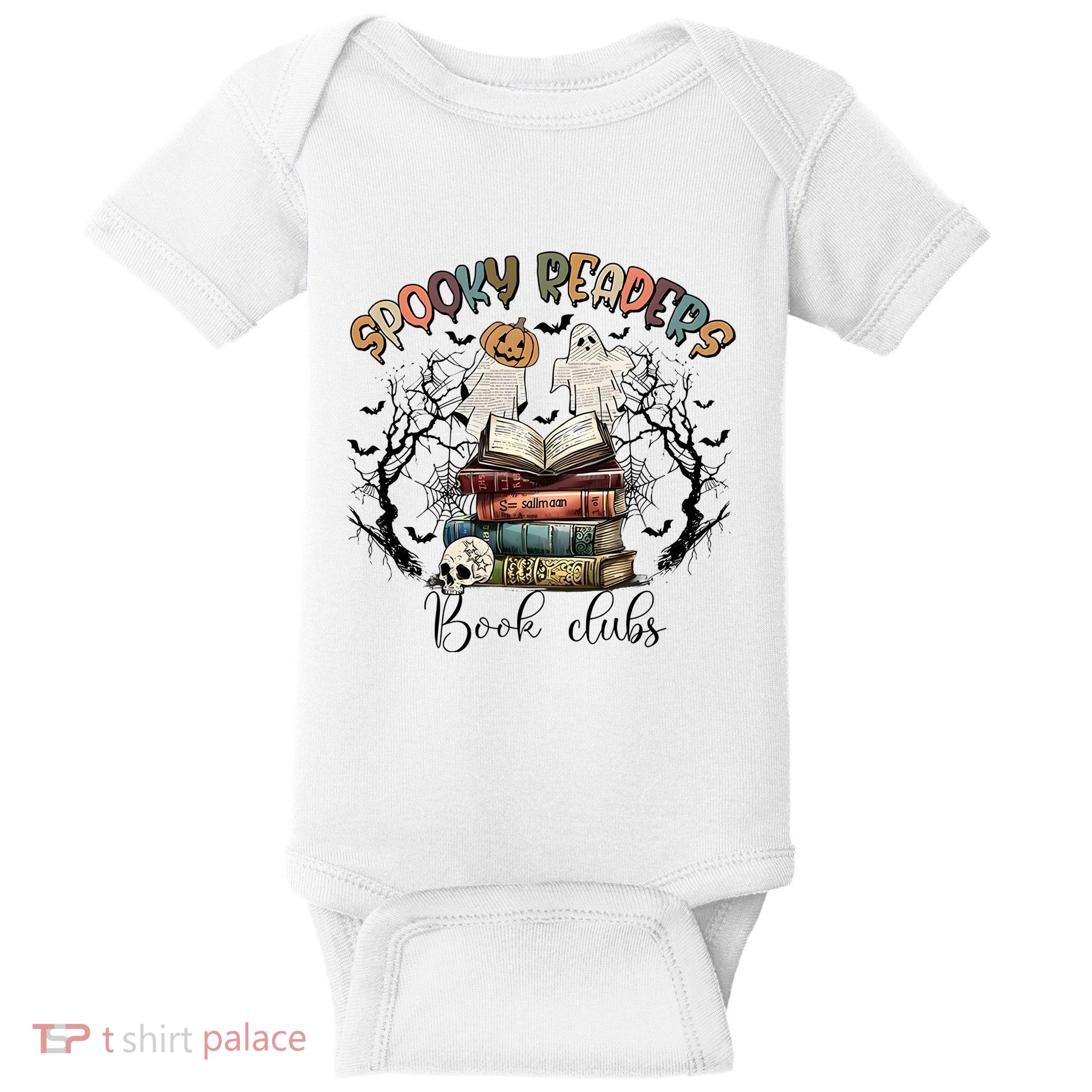 Spooky Readers Book Clubs Baby Bodysuit