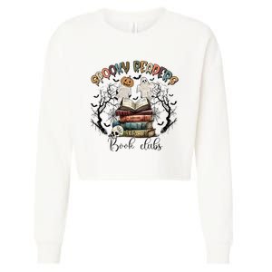 Spooky Readers Book Clubs Cropped Pullover Crew