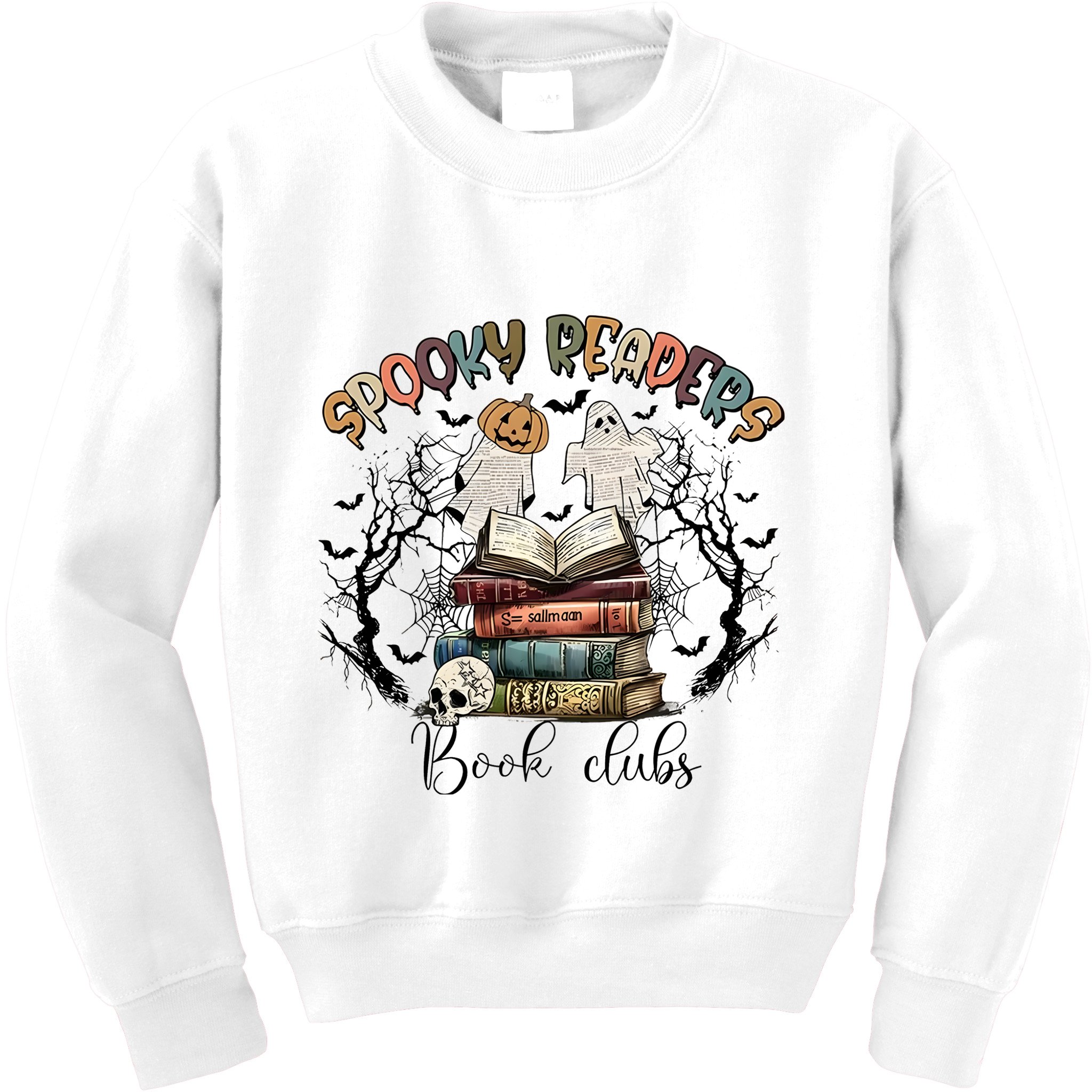 Spooky Readers Book Clubs Kids Sweatshirt