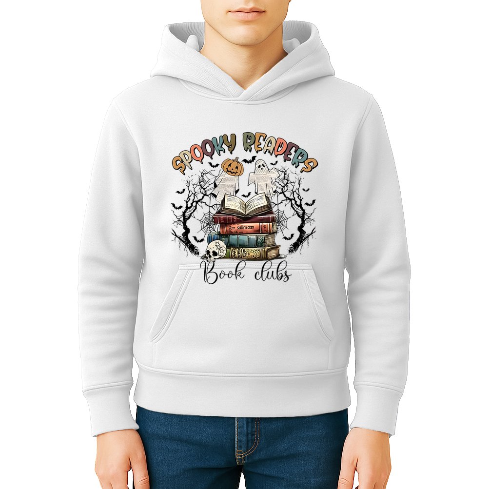 Spooky Readers Book Clubs Kids Hoodie