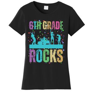 School Rocks Back To School Rockin 6th Grade Rocks Women's T-Shirt