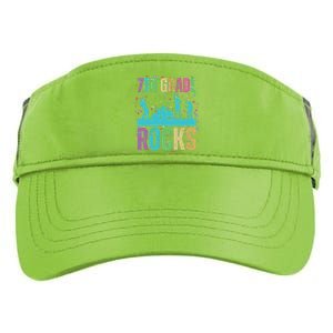 School Rocks Back To School Rockin 7th Grade Rocks Adult Drive Performance Visor