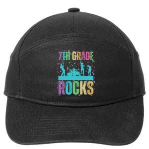 School Rocks Back To School Rockin 7th Grade Rocks 7-Panel Snapback Hat