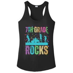 School Rocks Back To School Rockin 7th Grade Rocks Ladies PosiCharge Competitor Racerback Tank