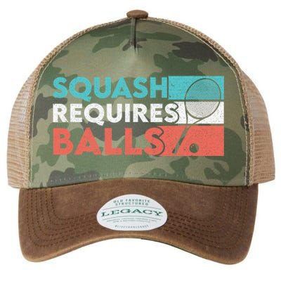 Squash Requires Balls Racquetball Squash Player Legacy Tie Dye Trucker Hat