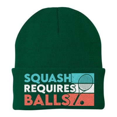 Squash Requires Balls Racquetball Squash Player Knit Cap Winter Beanie