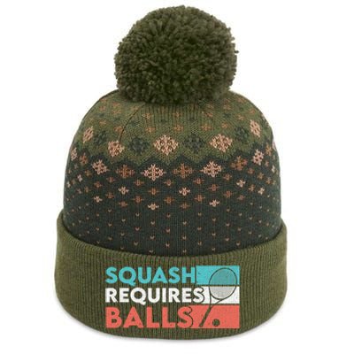 Squash Requires Balls Racquetball Squash Player The Baniff Cuffed Pom Beanie