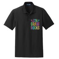 School Rocks Back To School Rockin 8th Grade Rocks Dry Zone Grid Polo