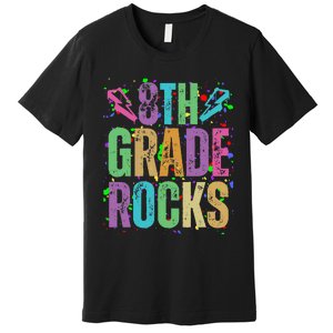 School Rocks Back To School Rockin 8th Grade Rocks Premium T-Shirt