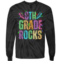 School Rocks Back To School Rockin 8th Grade Rocks Tie-Dye Long Sleeve Shirt