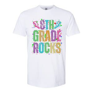 School Rocks Back To School Rockin 8th Grade Rocks Softstyle CVC T-Shirt