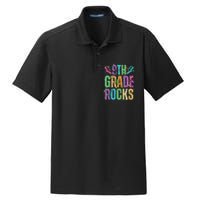 School Rocks Back To School Rockin 9th Grade Rocks Dry Zone Grid Polo