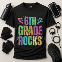 School Rocks Back To School Rockin 6th Grade Rocks Cooling Performance Crew T-Shirt