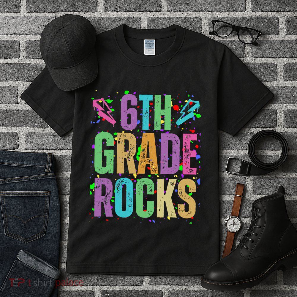 School Rocks Back To School Rockin 6th Grade Rocks Tall T-Shirt