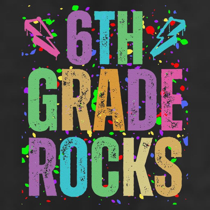 School Rocks Back To School Rockin 6th Grade Rocks Adult Drive Performance Visor