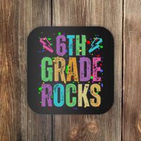 School Rocks Back To School Rockin 6th Grade Rocks Coaster