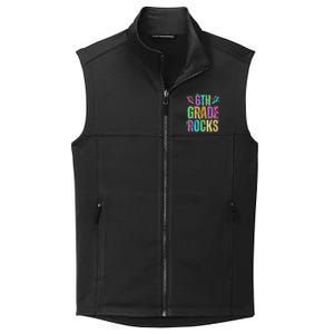 School Rocks Back To School Rockin 6th Grade Rocks Collective Smooth Fleece Vest