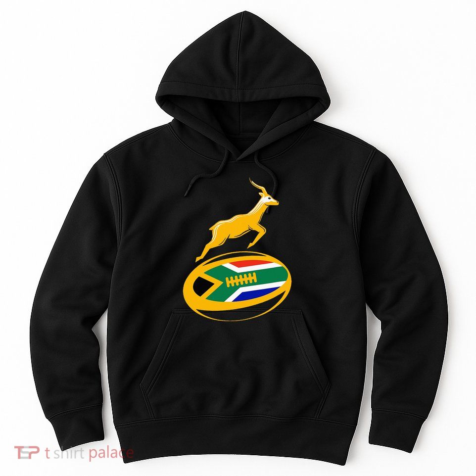 Springbok Rugby Ball & South African Flag Hoodie