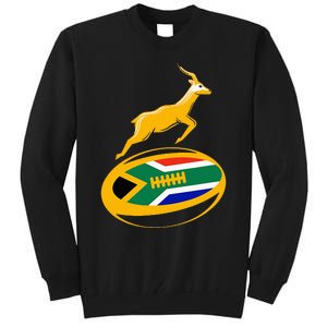 Springbok Rugby Ball & South African Flag Tall Sweatshirt