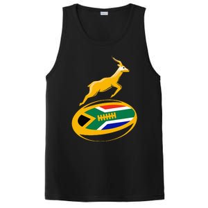 Springbok Rugby Ball & South African Flag PosiCharge Competitor Tank