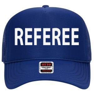 Sports Referee Basketball Baseball Soccer Football High Crown Mesh Back Trucker Hat