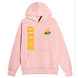 Springbok Rugby. Bokke South African Flag. With Back Print Urban Pullover Hoodie