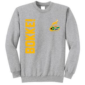 Springbok Rugby. Bokke South African Flag. With Back Print Sweatshirt