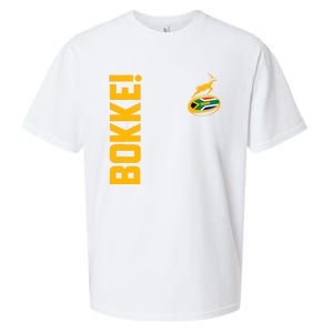 Springbok Rugby. Bokke South African Flag. With Back Print Sueded Cloud Jersey T-Shirt