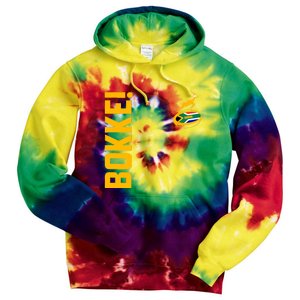 Springbok Rugby. Bokke South African Flag. With Back Print Tie Dye Hoodie