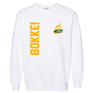 Springbok Rugby. Bokke South African Flag. With Back Print Garment-Dyed Sweatshirt